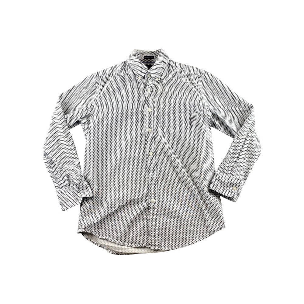 American Eagle Outfitters Button Down Shirt Micro Dot Print Long Sleeve Men XS‎